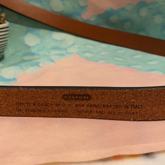 *Read Description “ Coach Skinny Leather Belt ~ Large main image 7
